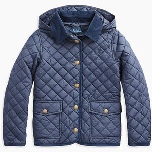 Polo Ralph Lauren Girls Quilted Hooded Jacket